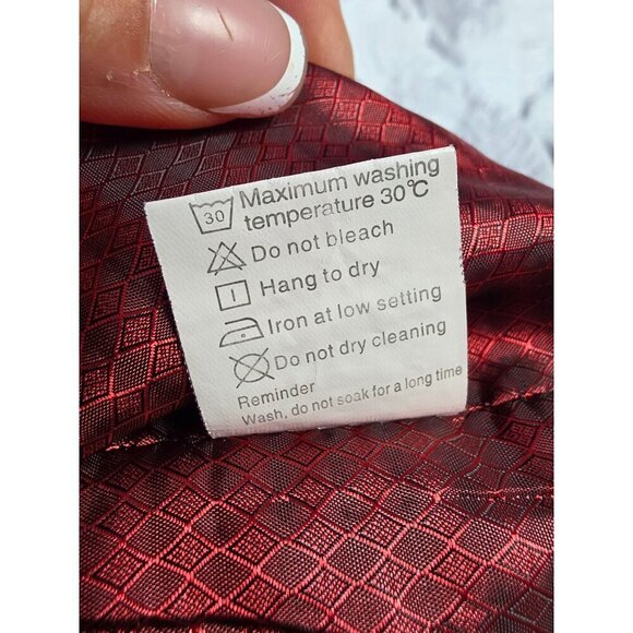 Black Velvet Blazer Jacket With Red Lining & Gold Button Details By Yuan Lu - Picture 11 of 16